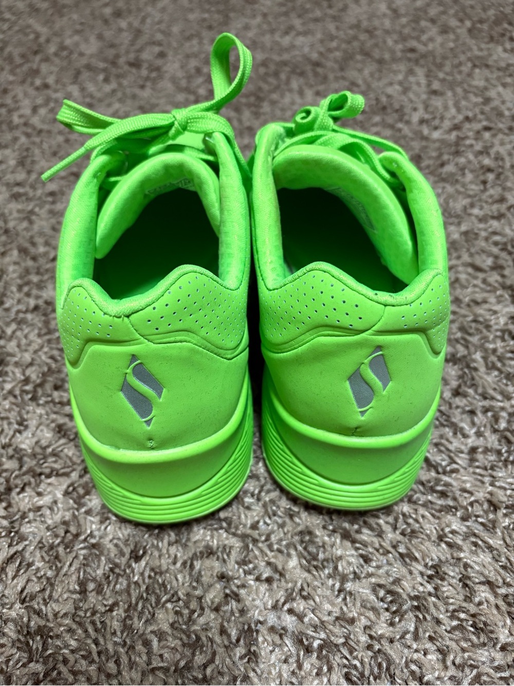 Skechers Lime Green Memory Foam Sneaker - Picture 3 of 5